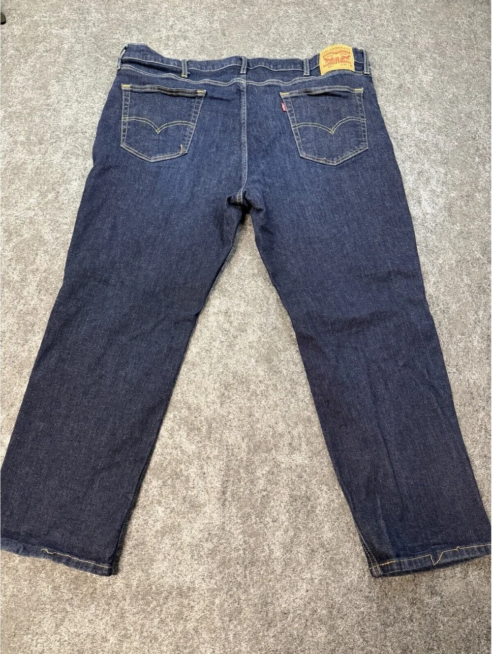 Levis 541 Athletic Taper Jeans Mens 44x30 Dark Wash Blue Denim Stretch